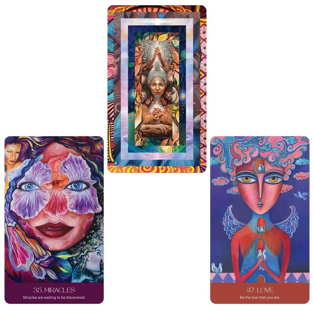 Kancharo Oracle Card Tarot Reading Includes Japanese Oracle Card Instructions Pouch 50-Card Set, [Unity Oracle], & (Authentic)