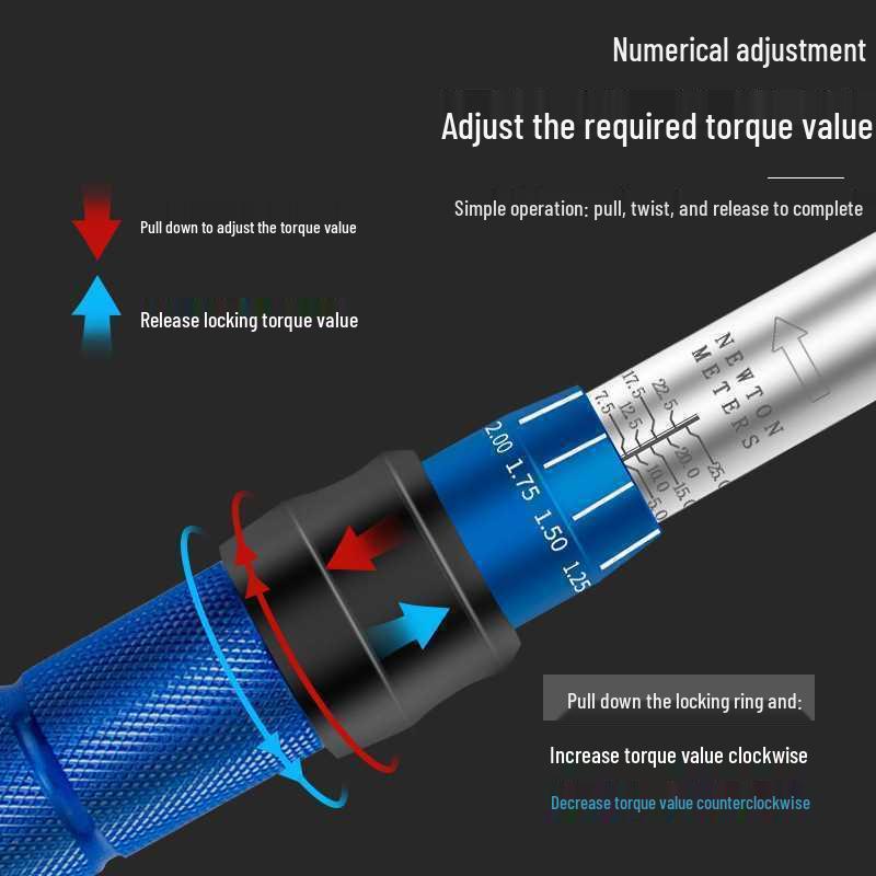 Adjustable High Precision Torque Wrench: Calibration for Small/Medium/Large, Kilogram Measurement, Ideal for Spark Plugs