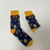 1 Pair Unisex Lye Bread With Sparkling Wine , Novelty Personalized Unisex Men Socks Suit In All Seasons