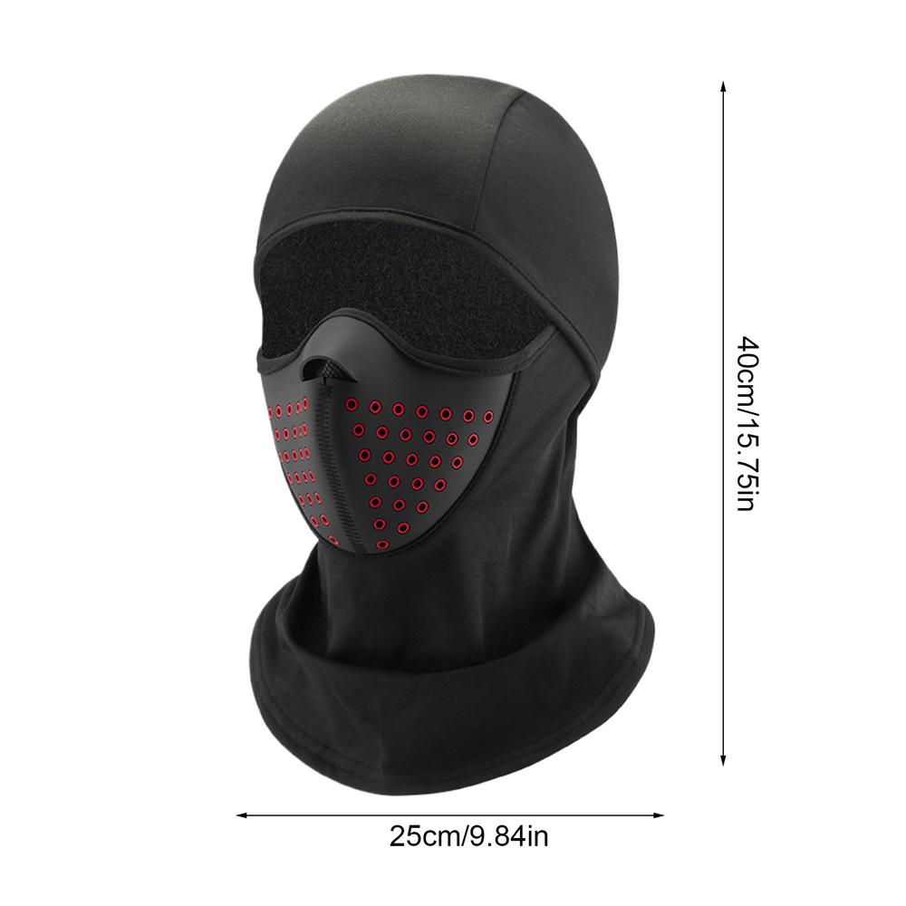 Couvre-visage d'hiver pour hommes Écharpe d'hiver Chauffe-cou Couvre-visage de moto Respirant Hommes Ski Hiver Chauffe-cou intégral pour
