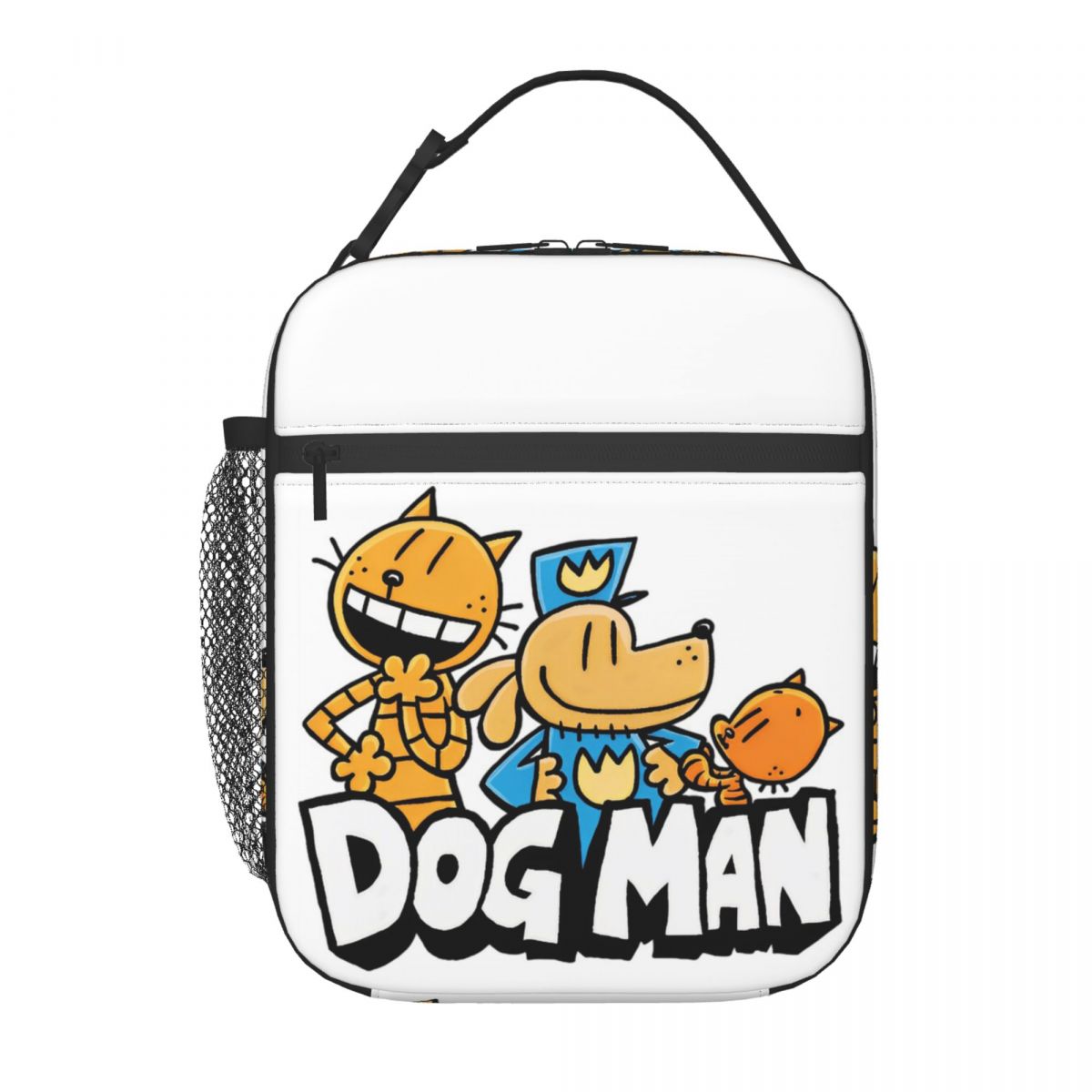 Dog Man Leuke Huisdier Geïsoleerde Lunchtas voor Vrouwen Kinderen Draagbare Voedseldozen Thermische Lunchbox Tote One Size