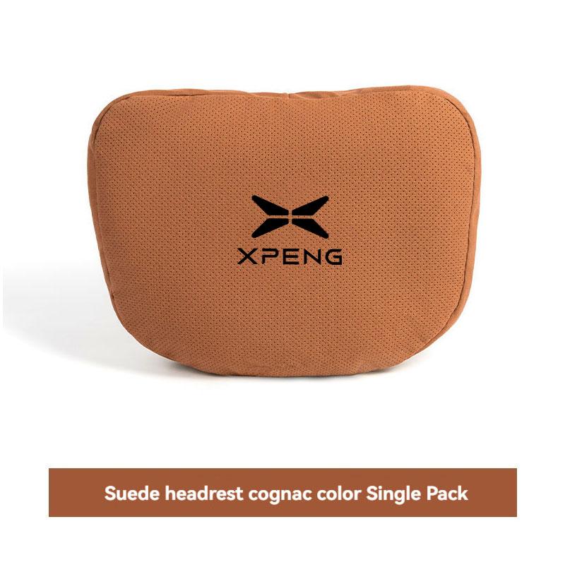 Suede Car Headrest Waist Seat Support Seat S Class Soft Car Neck Pillow For Xiaopeng Xpeng G9 X9 G6 P7 P7i P5 G3 Car Accessories