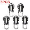 1-5PCS Mini COB Ultra Bright Rechargeable LED Flashlight Keychain Portable Waterproof Camping Pocket Lamp Keyring Hanging Light
