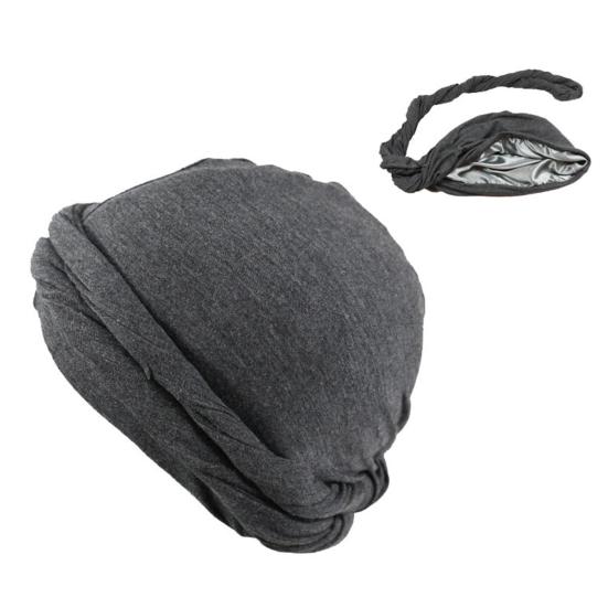 

Мужская повязка на голову Durag, отличная эластичность, защита от солнца, дышащая однотонная ветрозащитная влагоотводящая мужская кепка с защитой от катышков для езды на велосипеде M темно-серого