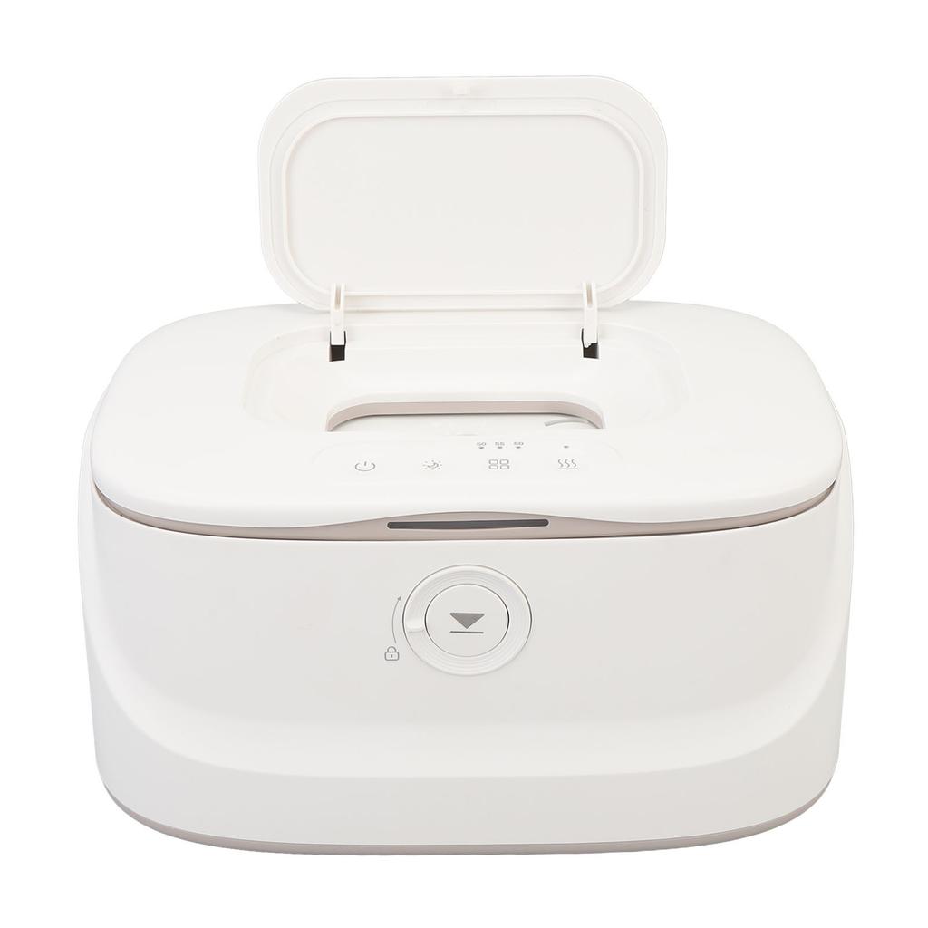 Baby Wipe Warmer with Sealed Flip Cover Adjustable Temperature Smart Night Light USB Wet Wipes