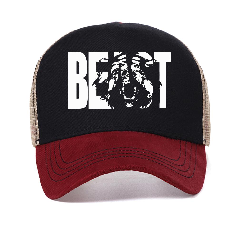 

Retro Beauty And Beast baseball cap fashion casual Unisex adjustable mesh trucker hats outdoor Breathable sun Snapback hats Adjustable красный