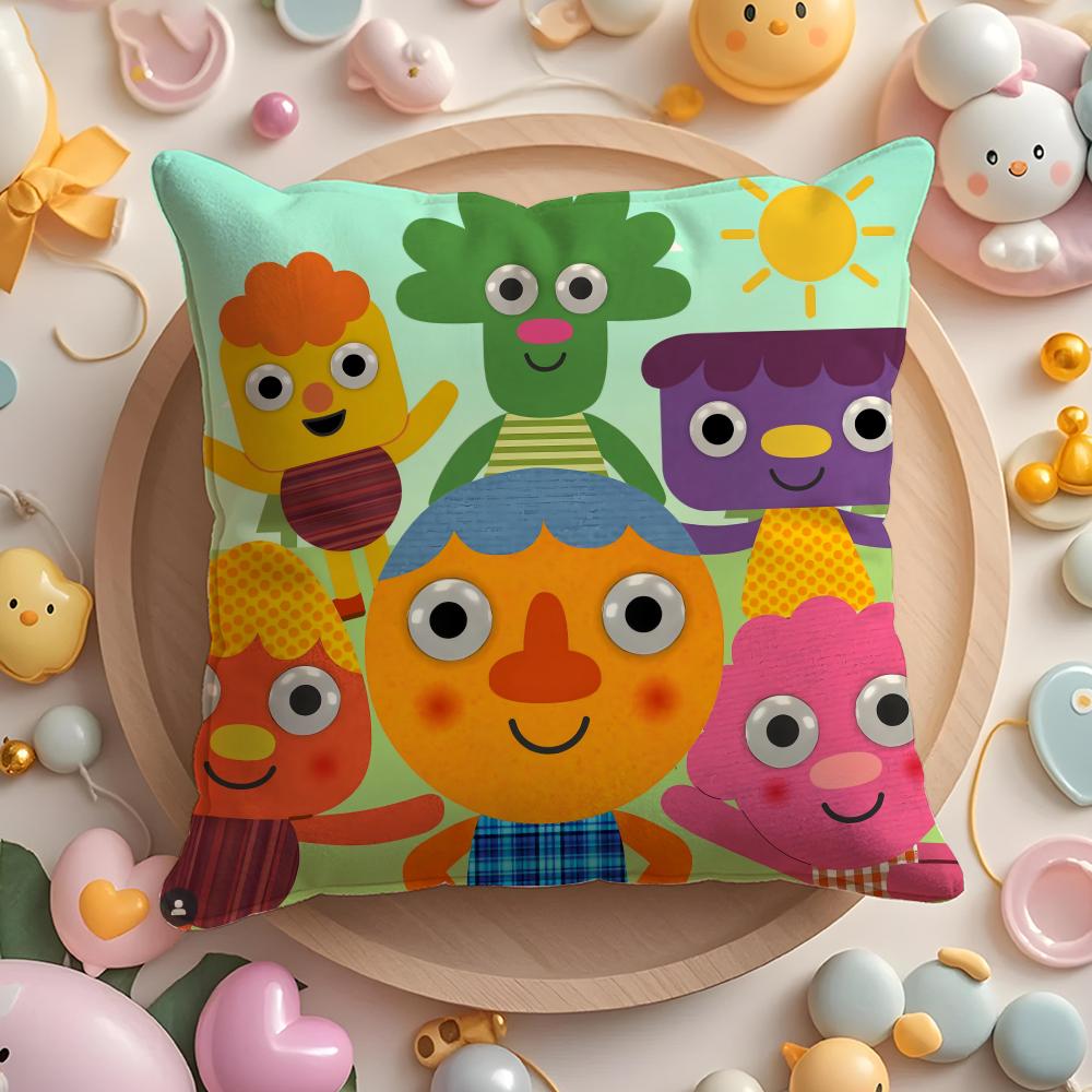 

Cartoon NNoodlePPals Pillow Case Soft Plush Fabric DoubleSided Printed Cushion Cover Warm Winter Sofa Pillow Case 30cmx30cm