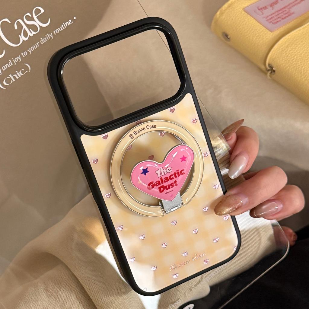 Applicable iphone16Apple17promax Phone case13Gilded Checkered Heart14Good-looking15Hard case12