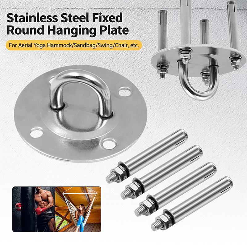 Rust Proof Stainless Steel Hammock Suspension Bracket Ceiling Hook 500LBS Load for Outdoor Patio Hammock Chair Hanging