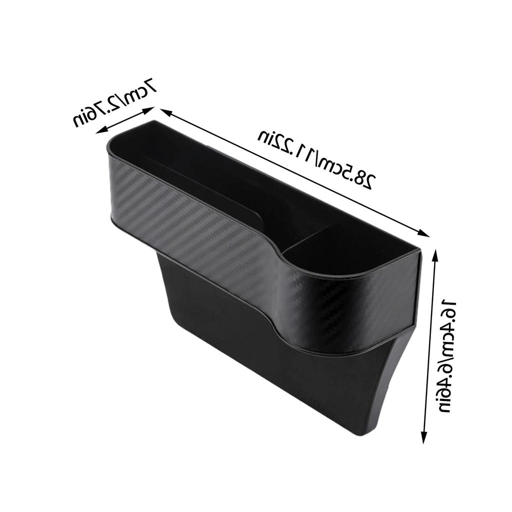 Car Seat Gap Filler Organizer Box Car Front Seat Storage Holder ABS Auto Seat Crevice Slit Organizers Box Universal Car Interior