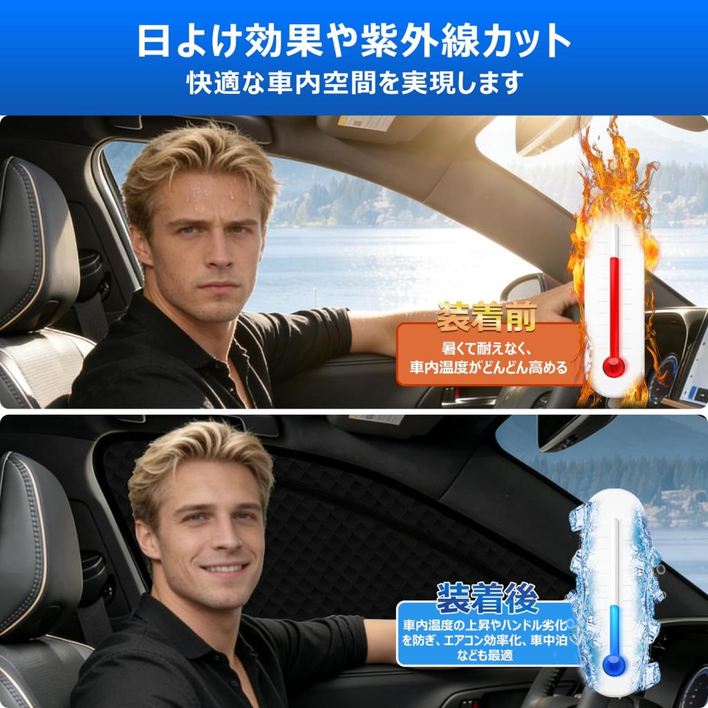 Steering Wheel Integrated Sunshade Mesh Curtain for Toyota Corolla Cross 10 Series Easy to Attach and Detach Magnetic Ventilation SUV Sunshade for