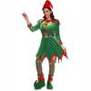 Costumi Cosplay Natale Capodanno Set Vestito Elfo Verde Babbo Natale Donna Adulta Calze Cappello Costumi Cosplay Performance Gioco di Ruolo
