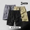 Large Size Shorts Men's Summer Solid Color Five-point Pants New Multi-pocket Loose Large Size Beach Pants Tooling