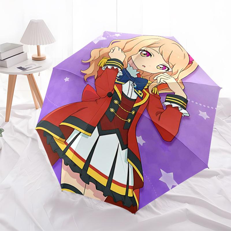 

1pc Love Live! Umi Sonoda Outdoor Umbrella - Automatic Opening/Closing, Portable 3-Fold Design, 8-Rib Iron Frame, Festival Gift for Fans, Travelers, D