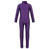 Girls Long Sleeve Zippered Leotard Ballet Dance Unitard Gymnastics Performance Attire