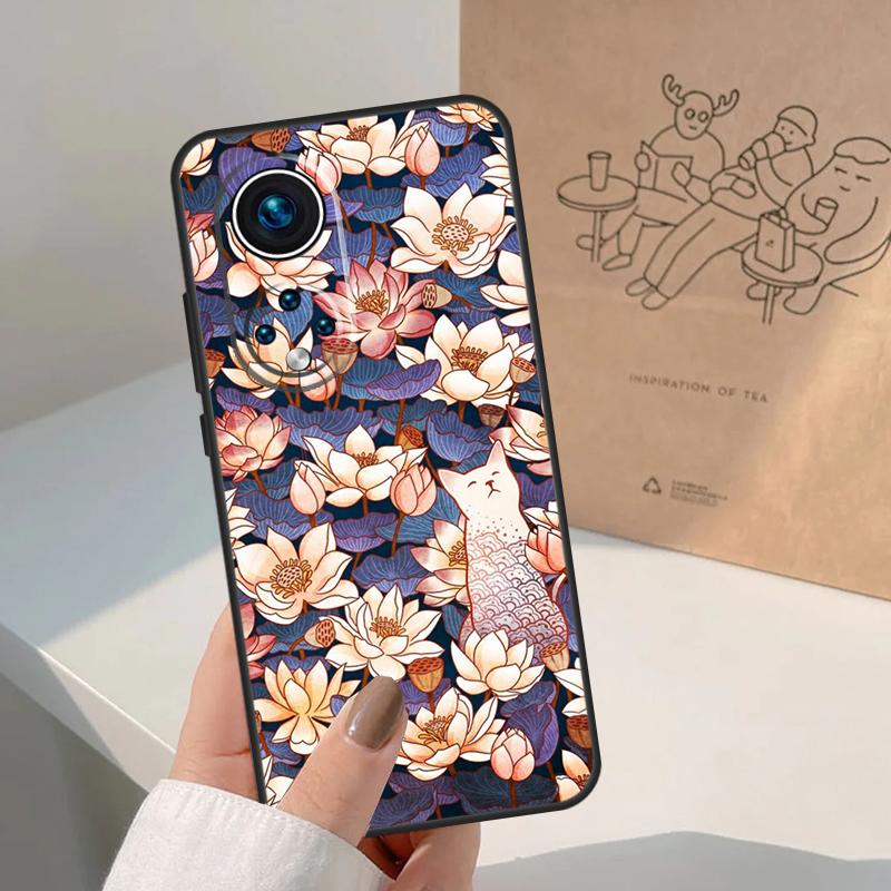 Lotus Flower For Honor Magic 7 Lite 5 6 8 Pro Case For Honor 400 200 90 70 50 X8c X8b X9a X9b X9c X9d Win
