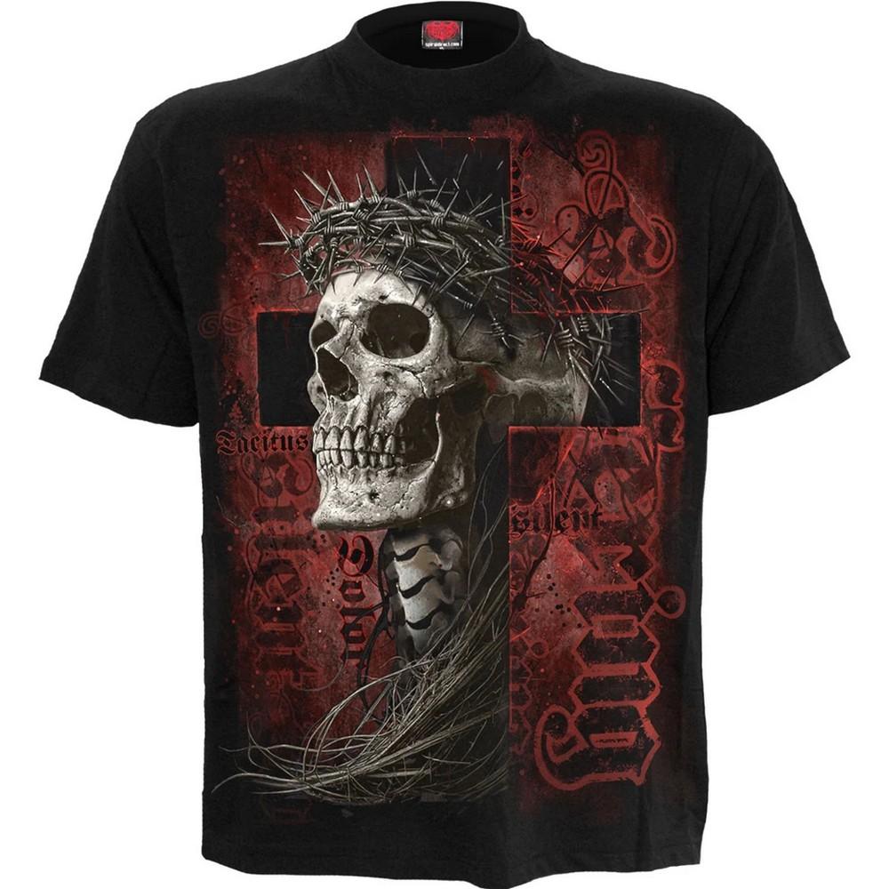 Spiral Direct Unisex Adult Silent Suffering Back Print T-Shirt