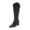 Autumn Winter High Heel Woman Knee High Boots Shoes Ladies Comfort Short Plush Knight Booties
