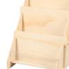 Greeting Card Display Stand Showcase Organizer 3 Tier Easy to Assemble Wooden Rack Postcard