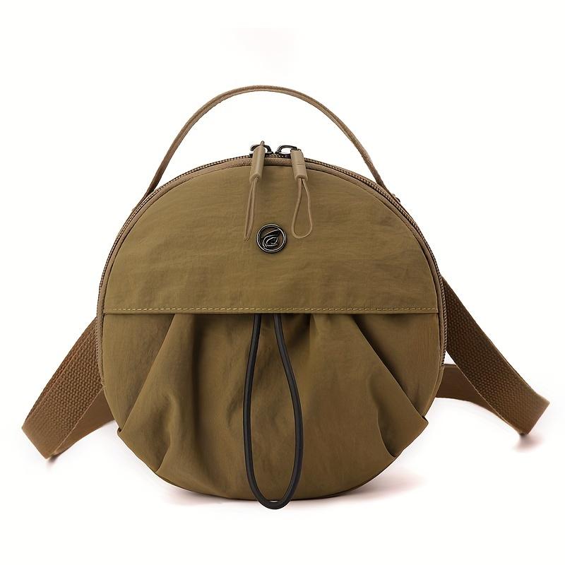 Women'S Casual Mini Crossbody Bag Solid Color Oxford Cloth With Adjustable Strap Zipper Closure Polyester Lined No Pattern Daily Outing