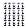 Set Of 50 Hemispheres Baking Molds Silver Aluminum Cake Tins for Wedding Cakes and Mousses Puddings Bakewares
