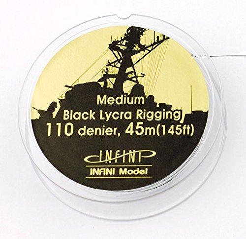 

Infini Model Black Lycra Ship Rigging Medium 110 Denier 145Ft. IR-1101B