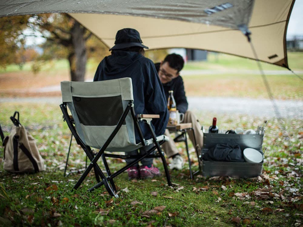 Snow Peak Low Chair 30 Short Ivory Folding Camping Outdoor LV-093IV