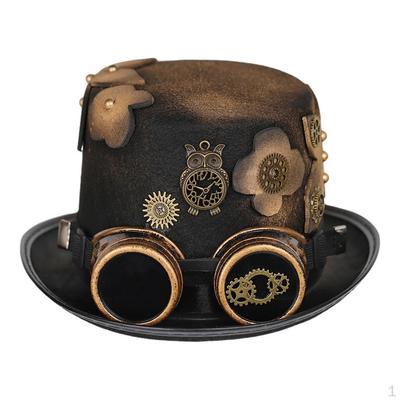 Steampunk Gears Hat Gothic and Retro Mask Punk for Women Christmas, Halloween, Costume
