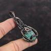 Ruby Fuchsite Pendant Copper Wire Wrapped Gemstone Jewelry Handmade Pendant Unique Jewelry Copper Wire Wrap Pendant Elegant Jewelry For Gift