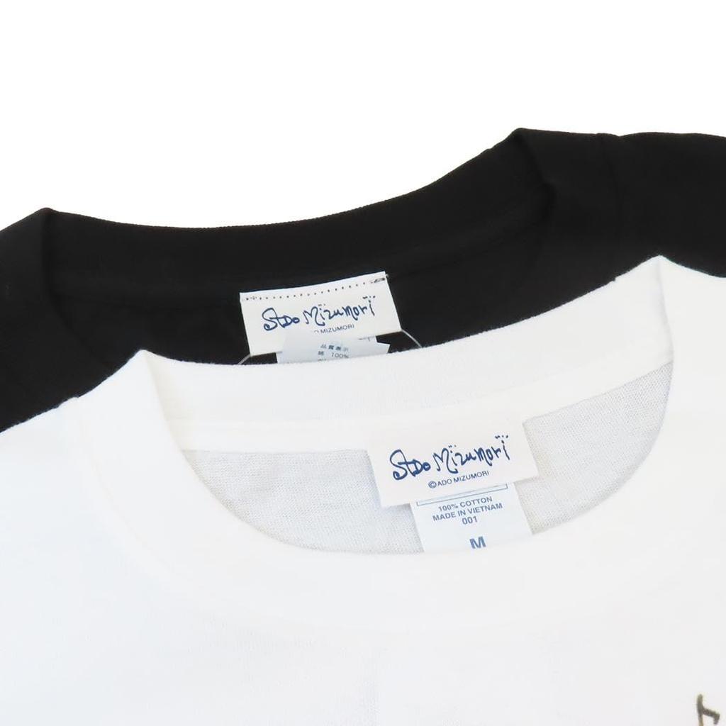Ado Mizumori Cat Size M T-shirt, & Girl, White,