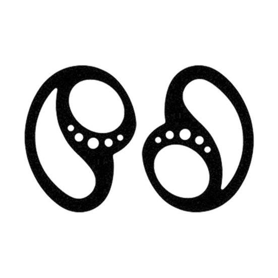 2Pcs Ear Plug Anti-falling Soft Silicone Earphone Clip for Earbuds