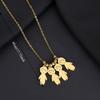 Stainless Steel Boy Girl Necklace Pendant Lover Necklace Choker Family Necklace  Lovers