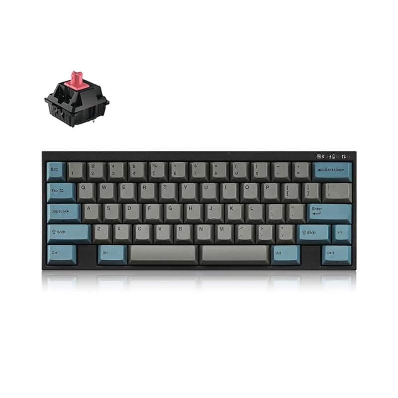 

LEOPOLD FC630MBT GrayBlue 60% mechanical keyboard English US layout 60 keys Bluetooth/USB-C (FC630MBTS2/EGBPD CHERRY MX2A silent red axis)