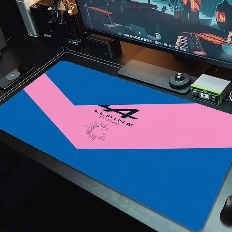 Alpine F1 Large Size Mouse Pad Large Gaming Table Cushion Non-slip Laptop Tablet Big Mousepad XXL Mat Mini PC Playmat With Lock Edge