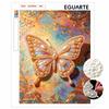 Pearl Butterfly Pearl Kit 5D Round Rhinestone Art Handmade Wall Picture Elegant Home Decor Present for Daily and Holiday Use