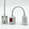E27 Socket Lamp Bulb Holder Light Socket With Switch EU/US Plug Lamp Holder Energy Saving LED Table Lamp Led Base Lamp Base