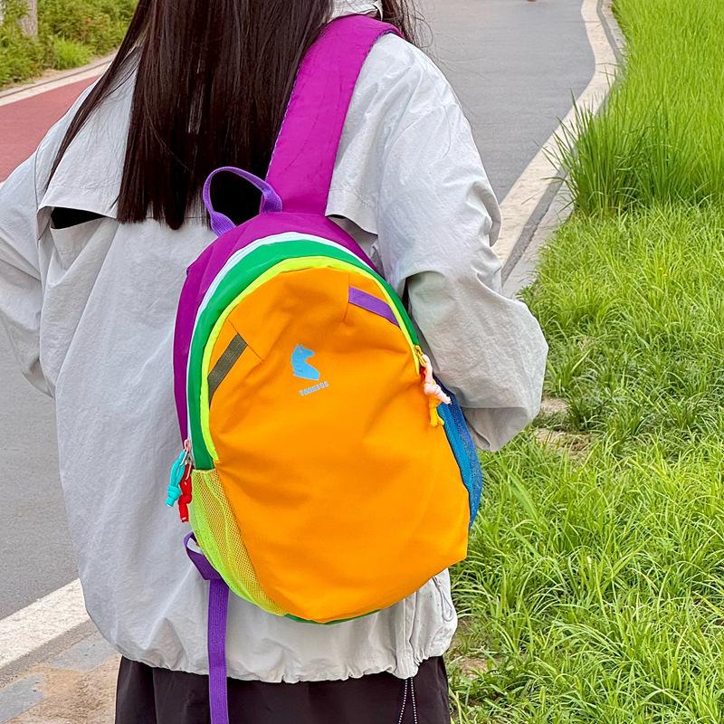 Schoolbag Hiking Small Backpack Ultra Light Travel Dopamine Hiking Hiking Bag Leisure Sports Backpack