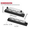 Positive Negative Bus Bar Battery Power Distribution Block 4 X M6 Car Terminal Block Studs 6 X M4 Terminal Bus Screws for Boat