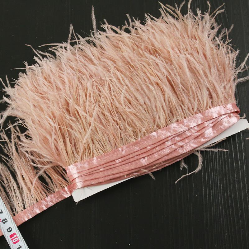 8-10 Ostrich Feather Diy Handmade Jewelry Accessories Crafts Decorative Clothing Skirt Cuffs