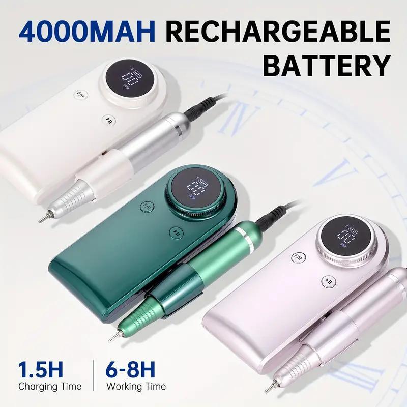 Wiederaufladbarer MS-901 Tragbarer Nagelfräser - Hochgeschwindigkeits-Nagelentfernung (Juni 2025 Modell)