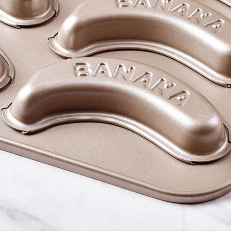 1/10 Hole Baking Pan Carbon Cake Baking Mold Baking Tray Non-Stick Muffin Diy Banana Cake Pan Moulds Baking Pans Bakeware Tools