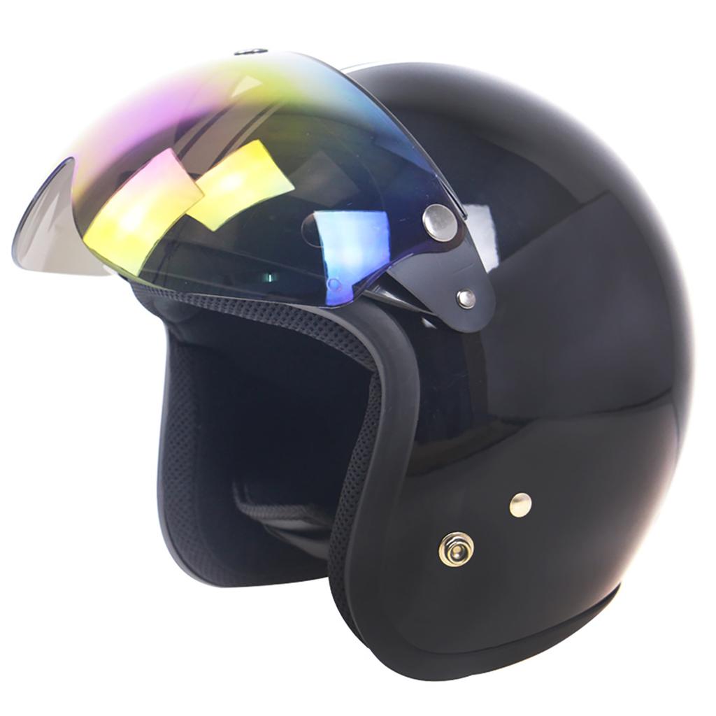 Casco da Motociclista Antivento a 3 Bottoni Anteriore Su Vento Sostituzione Visiera per Occhiali da Sole da Casco da Motociclista