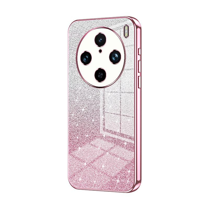 Applicable to VIVO X300Pro electroplating glitter mobile phone case X200 transparent X100 anti-drop X90 protective case