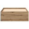 Artisan Oak Storage Bed Frame 90 x 190 cm Particleboard