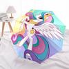 1pc Unicorn Fantasy [Automatic Folding Umbrella] Durable Iron Frame & Rod, Portable Folding, All Seasons, Home Travel Outdoor, Makes a Great Holiday G