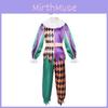 Clown Costume For Kids And Adults With Polyester Fabric For Cosplay And Halloween Events
