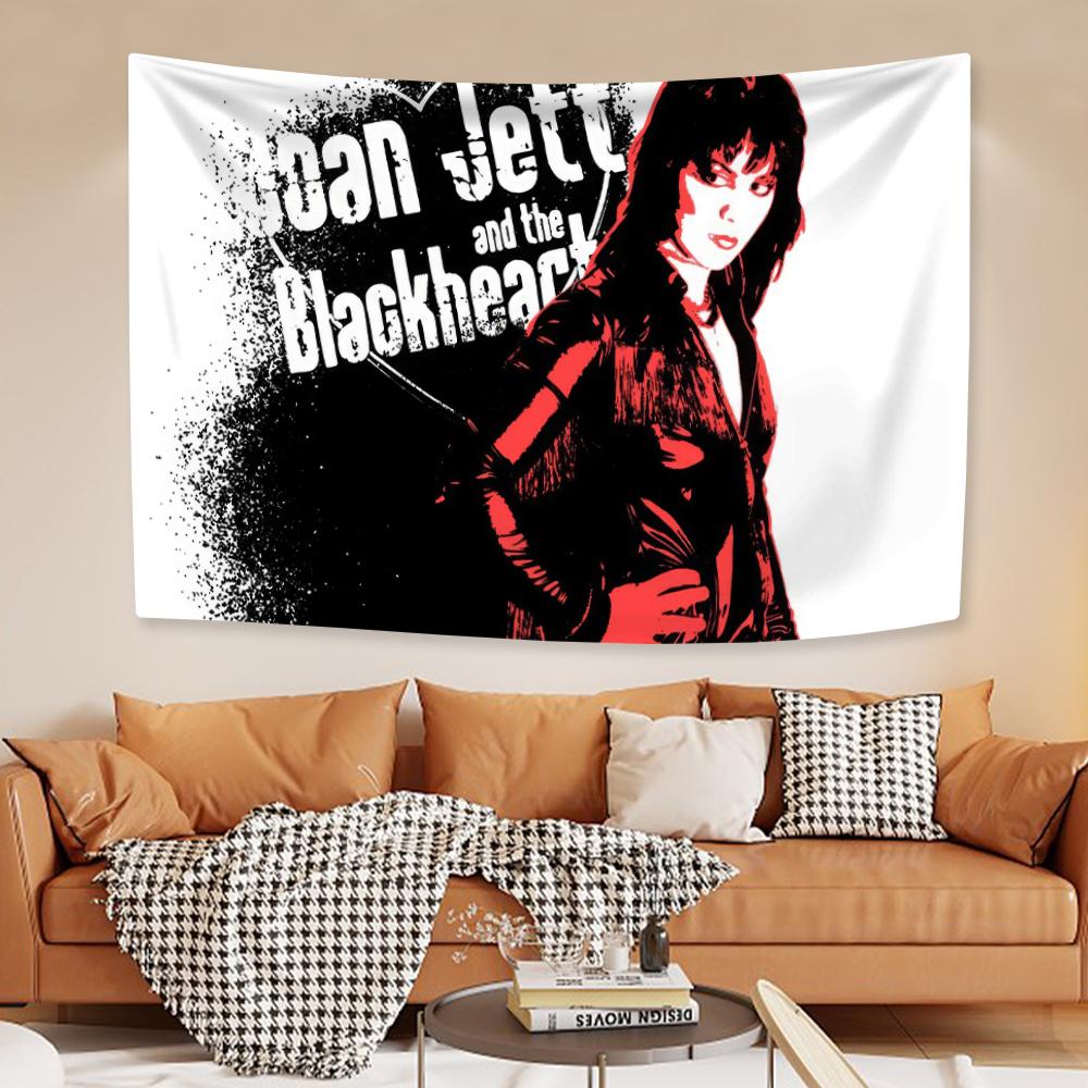 Punk Rock Singer Tapestry Joan Jett Home Decoration Large Fabric Dormitory Background Wall Hanging Carpets Party Backdrop