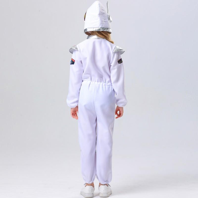 Girls Astronaut Costume Kids Space Suit Childrens Day Cosplay Performance