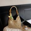 Handwoven Crochet Boho Tote Bag for Women Summer Beach Travel Casual Use