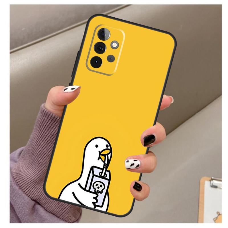 Kreslený pouzdro na nůž kachna Pro Samsung Galaxy A34 A54 A14 A06 A16 A26 A36 A56 A12 A32 A52 A13 A33 A53 A15 A35 A55